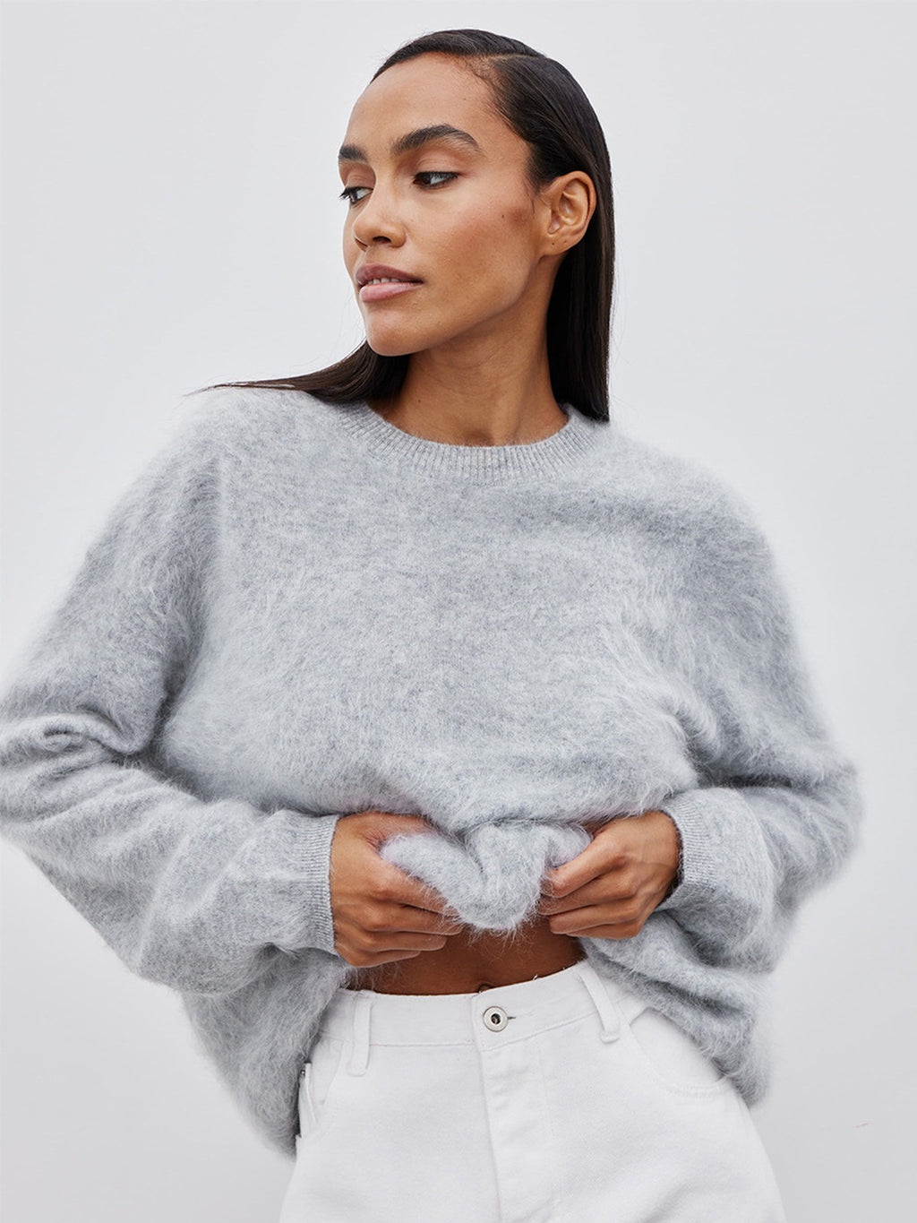 Brushed Knit Relaxed Sweater