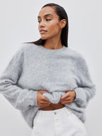 Brushed Knit Relaxed Sweater