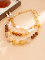 Vintage Chip Stone Jewelry Set