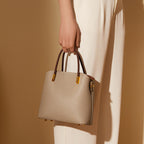 Soft Cowhide Leather Bucket Bag
