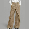 Linen Wrap Wide Leg Pants