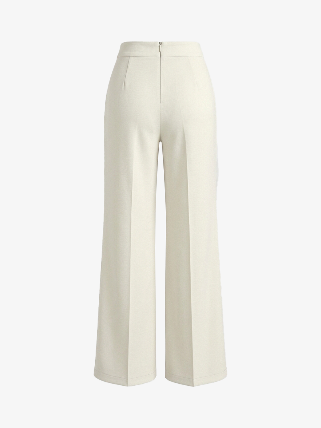 Asymmetric Waist Wide-Leg Trousers