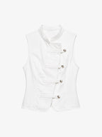 Gilet à col montant style Napoléonien