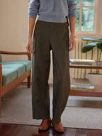 Barrel-Leg Trousers
