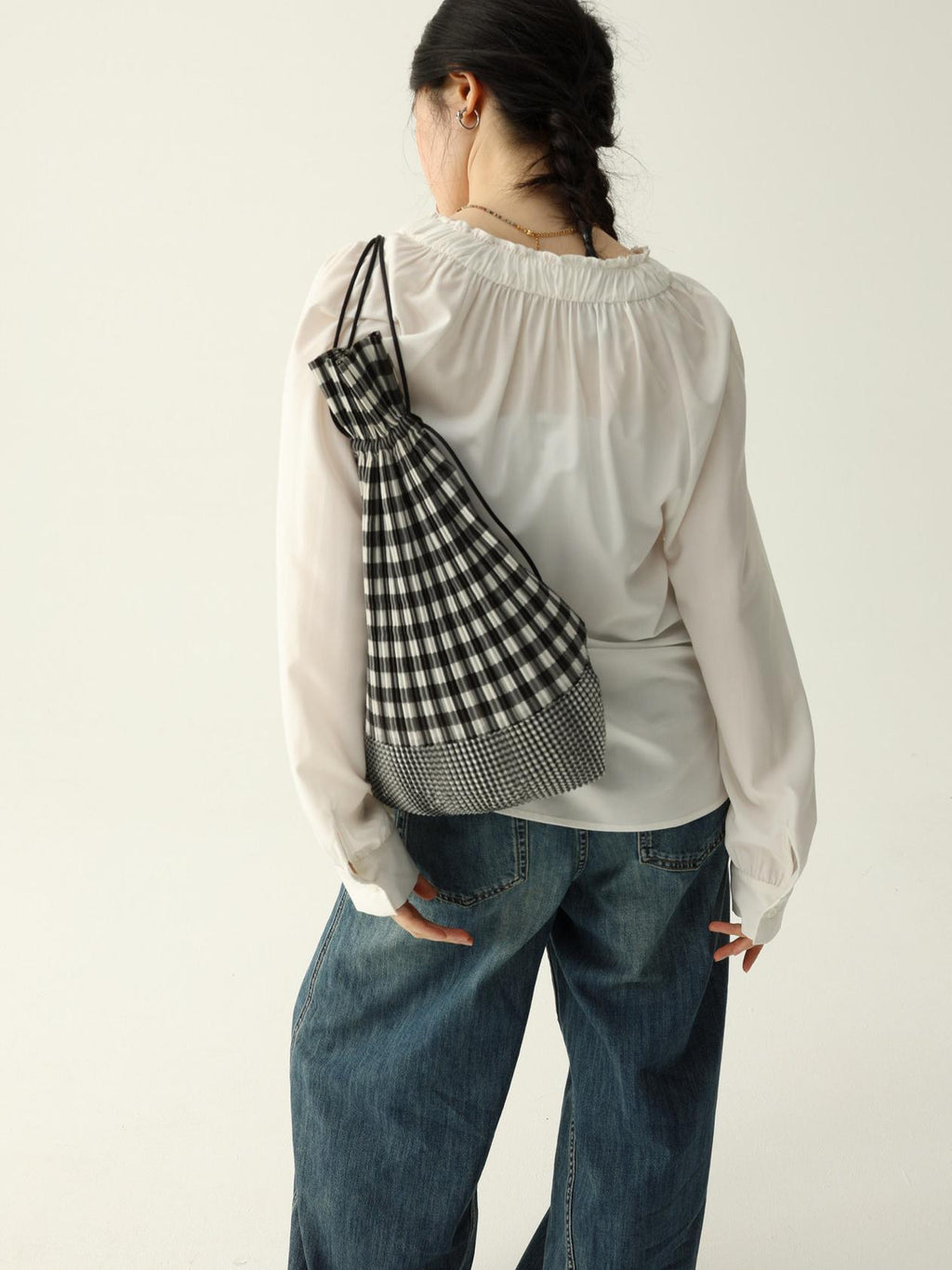 Ruched V-Neck Blouse