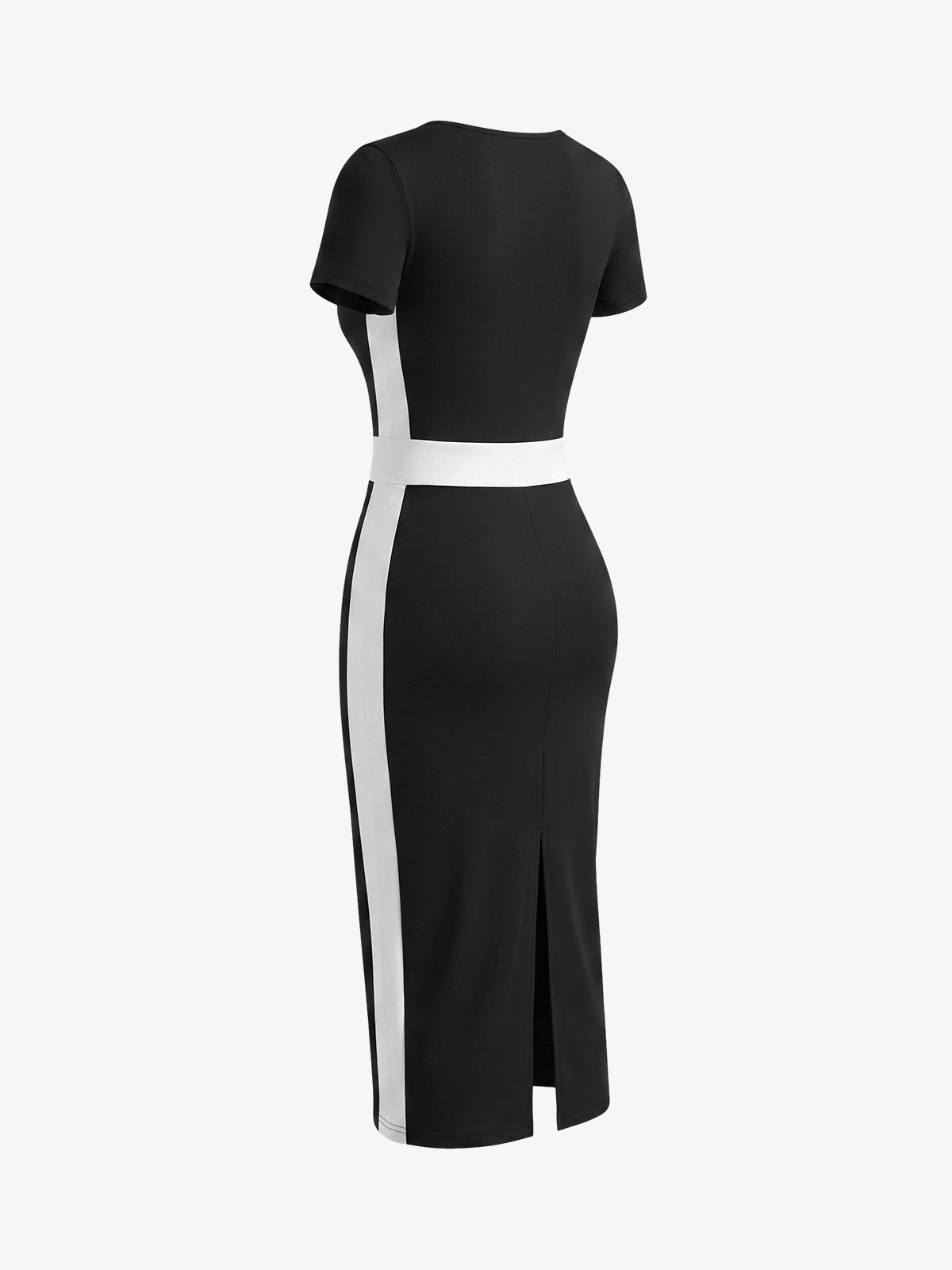 Color Block Sheath Bodycon Dress