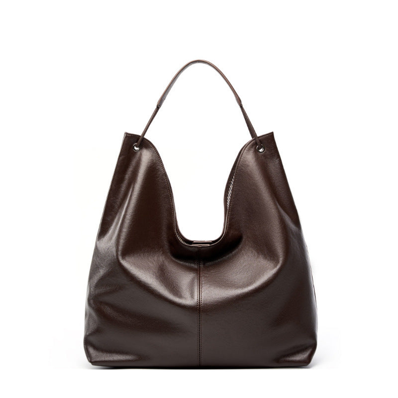 Soft Vegetable-Tanned Cowhide Tote Bag