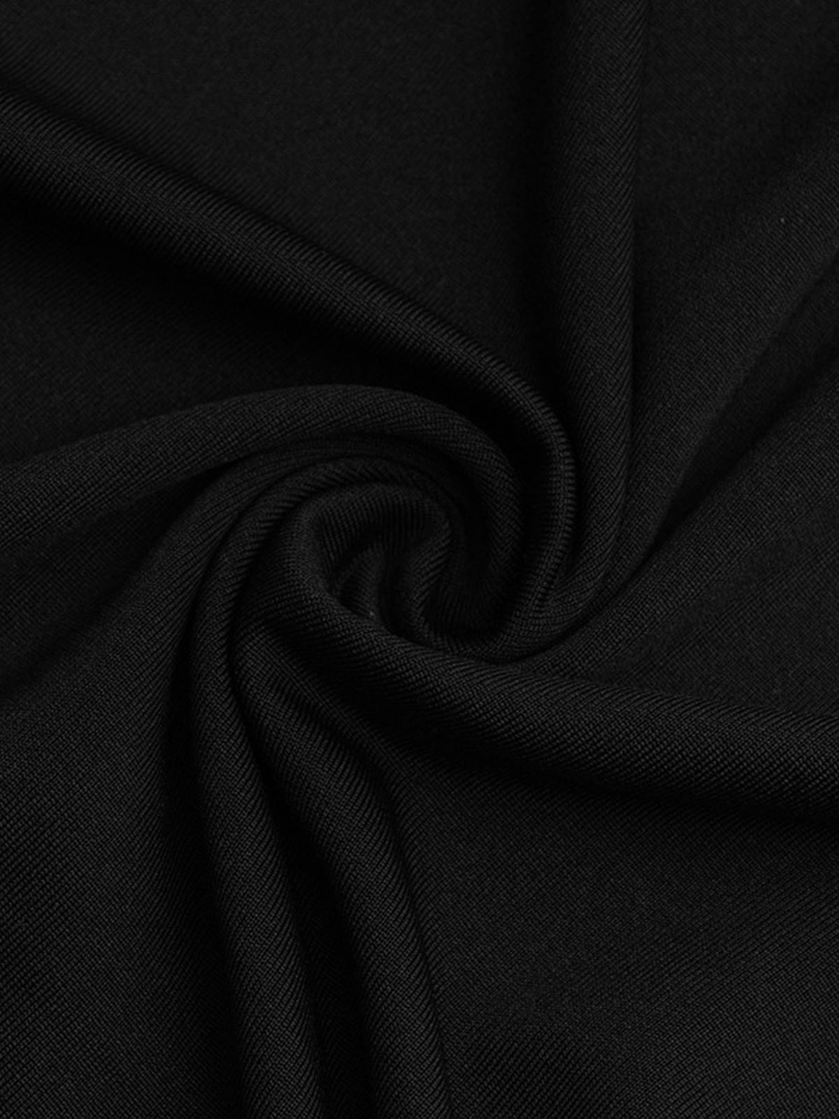 Contrast Trim Knit Midi Dress