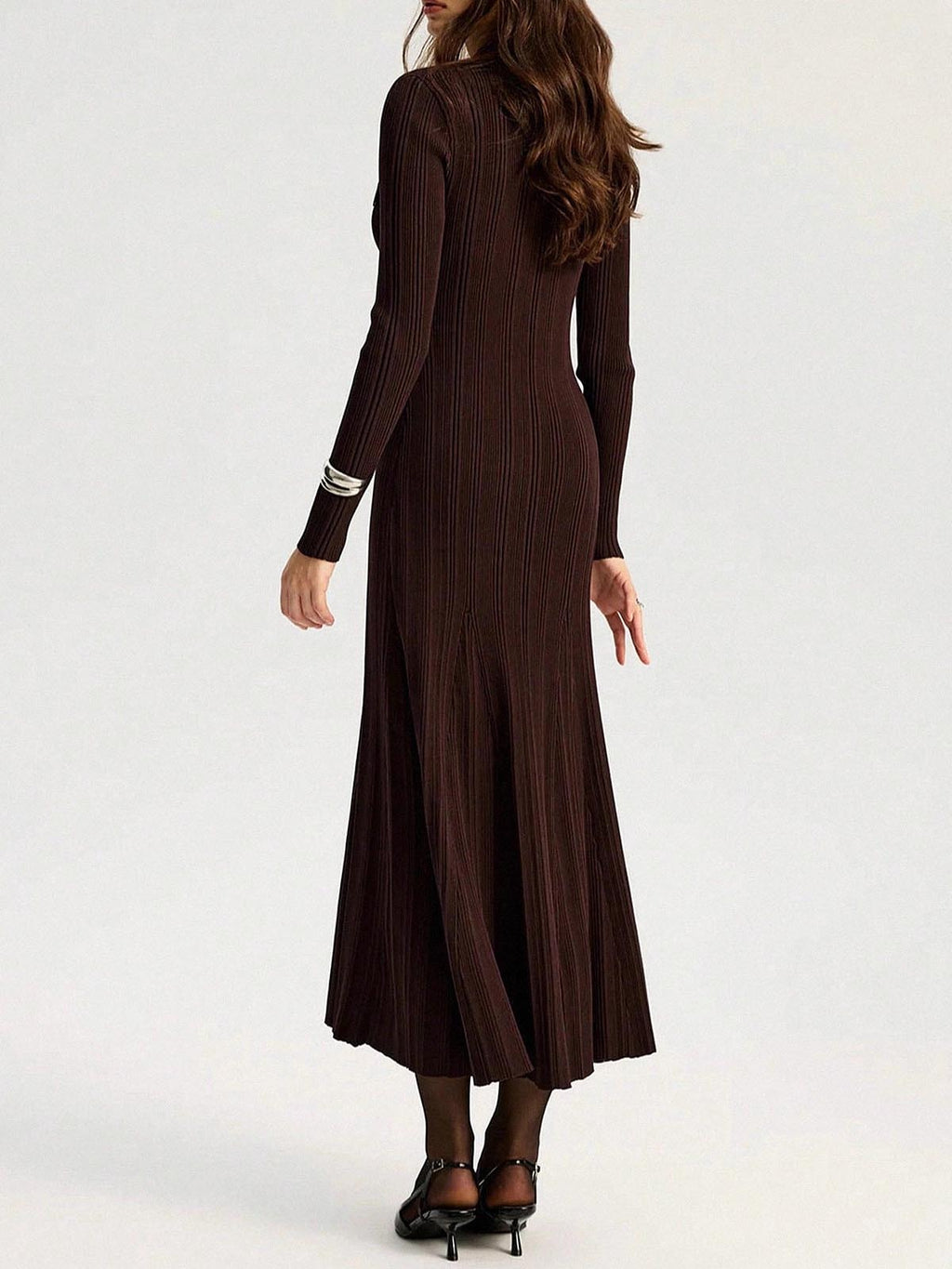 Long Sleeve Knit Midi Dress