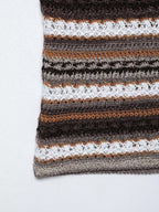 Striped Knit Sleeveless Tank Top