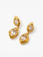Zircon Lava Geometric Pattern Earrings