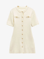 Cardigan Style Knit Mini Dress