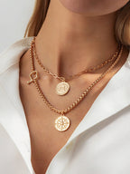 Aurelia Compass Layered Necklace