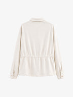 Long-sleeve Drawstring-waist Jacket