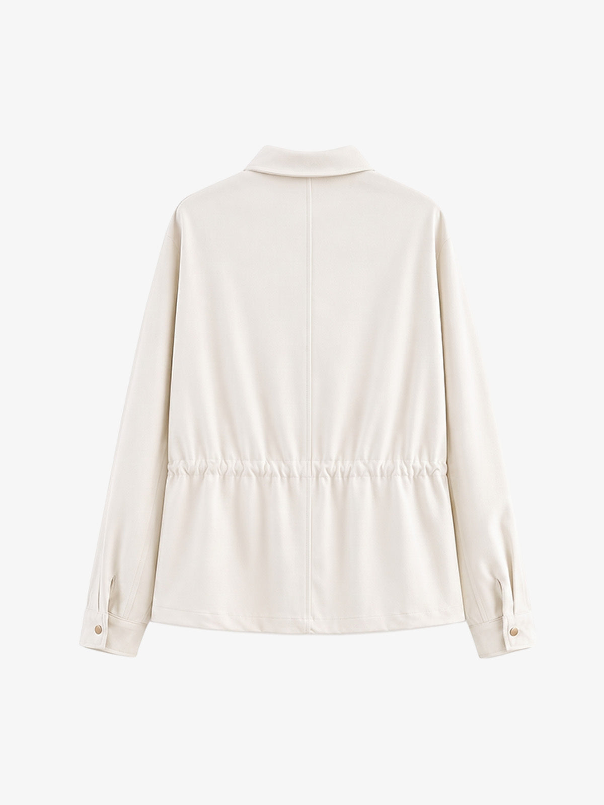Long-sleeve Drawstring-waist Jacket