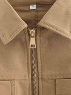 Long-sleeve Drawstring-waist Jacket