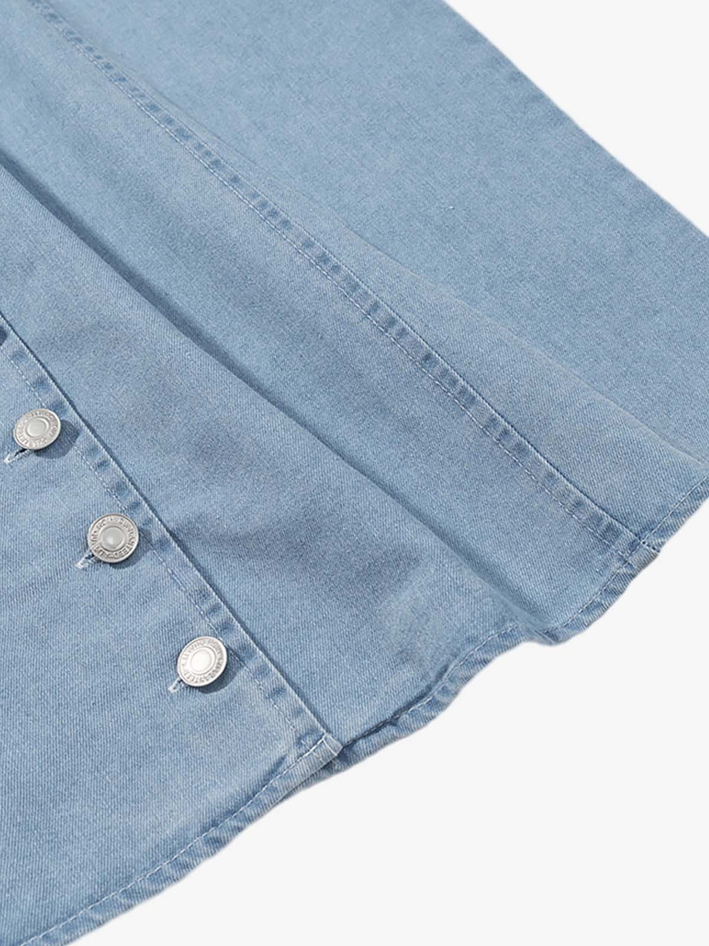 Denim Sleeveless Shirt Dress