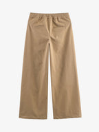 Drawstring Straight Leg Trousers
