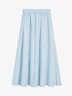 Tie-Waist Shirt And Full Midi Skirt Set