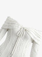 Chic Off-The-Shoulder Bell Sleeve Mermaid Gown