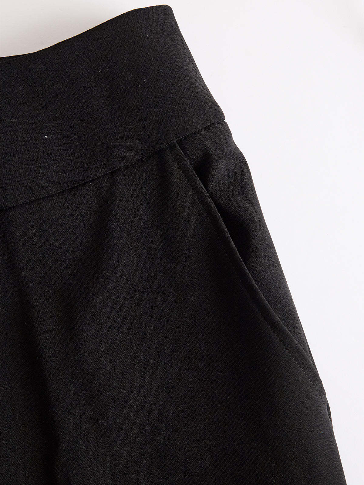 Black Chiffon Top And Wide Leg Pants Three Piece Set