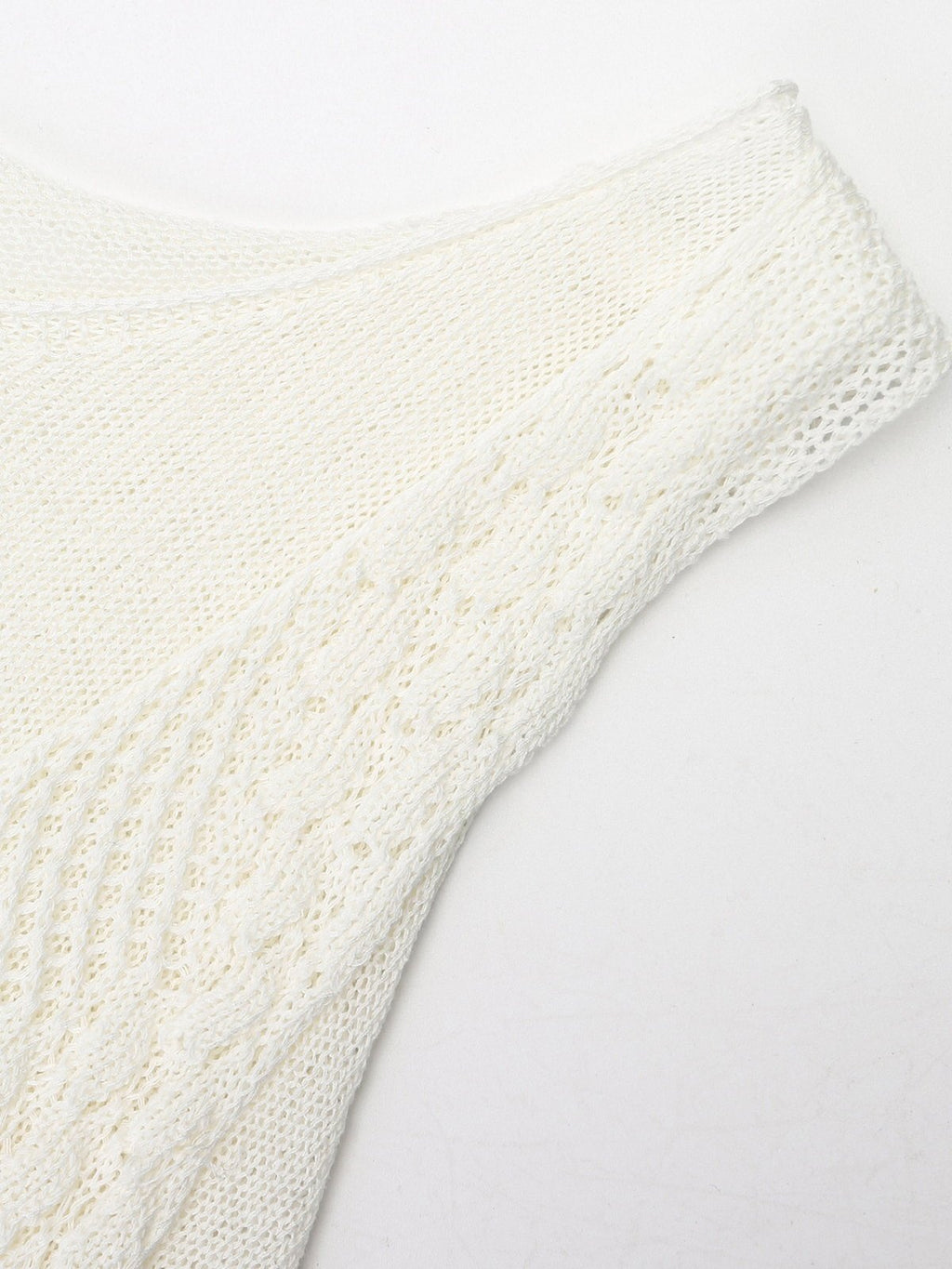 Layered Openwork Linen-Blend Lyocell Knit Tank