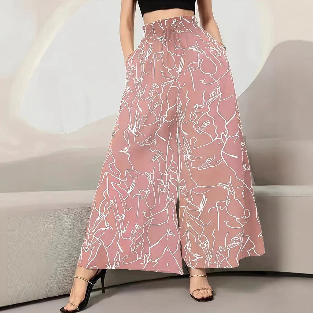High Waist Wide Leg Pants