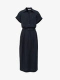 Utility Lyocell Shirt Midi Dress