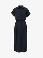 Utility Lyocell Shirt Midi Dress