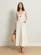 Cotton Fitted Waist Camisole Dress