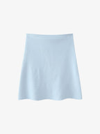 Light Blue Oversized Cropped Knit Sweater