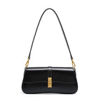 Leather Baguette Shoulder Bag