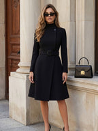 Elegant Long Sleeve Casual Fall Dress