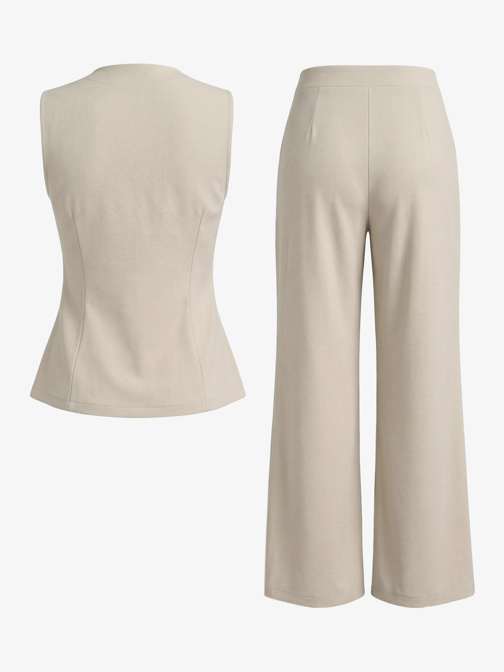 Ensemble deux pièces gilet boutonné