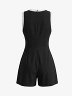 Contrast Trim Knit Mini Dress