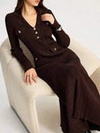 Long Sleeve Knit Midi Dress