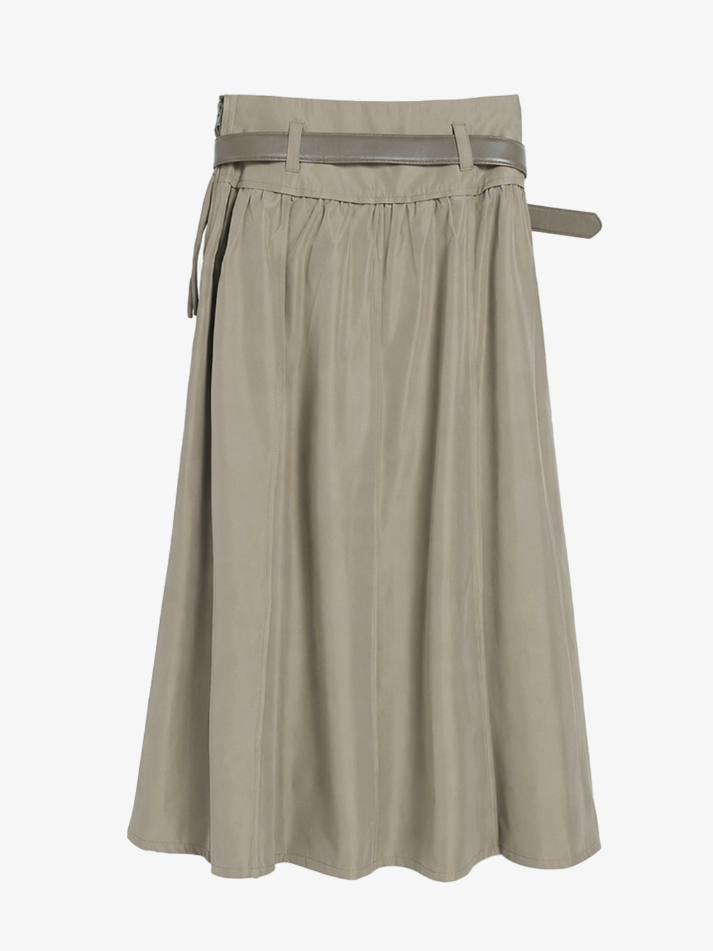 Cropped Jacket & Belted Midi Skirt Set