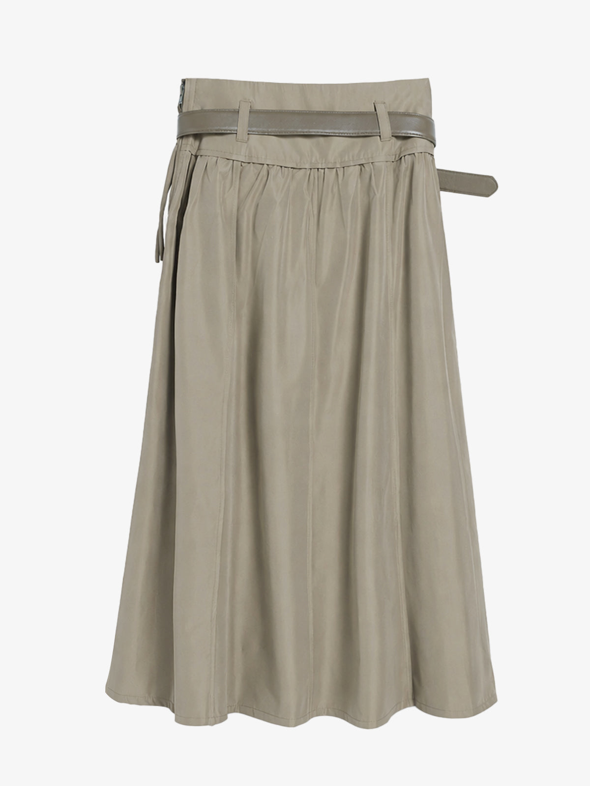 Cropped Jacket & Belted Midi Skirt Set