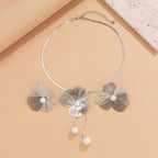 Pearl Floral Filigree Jewelry Set