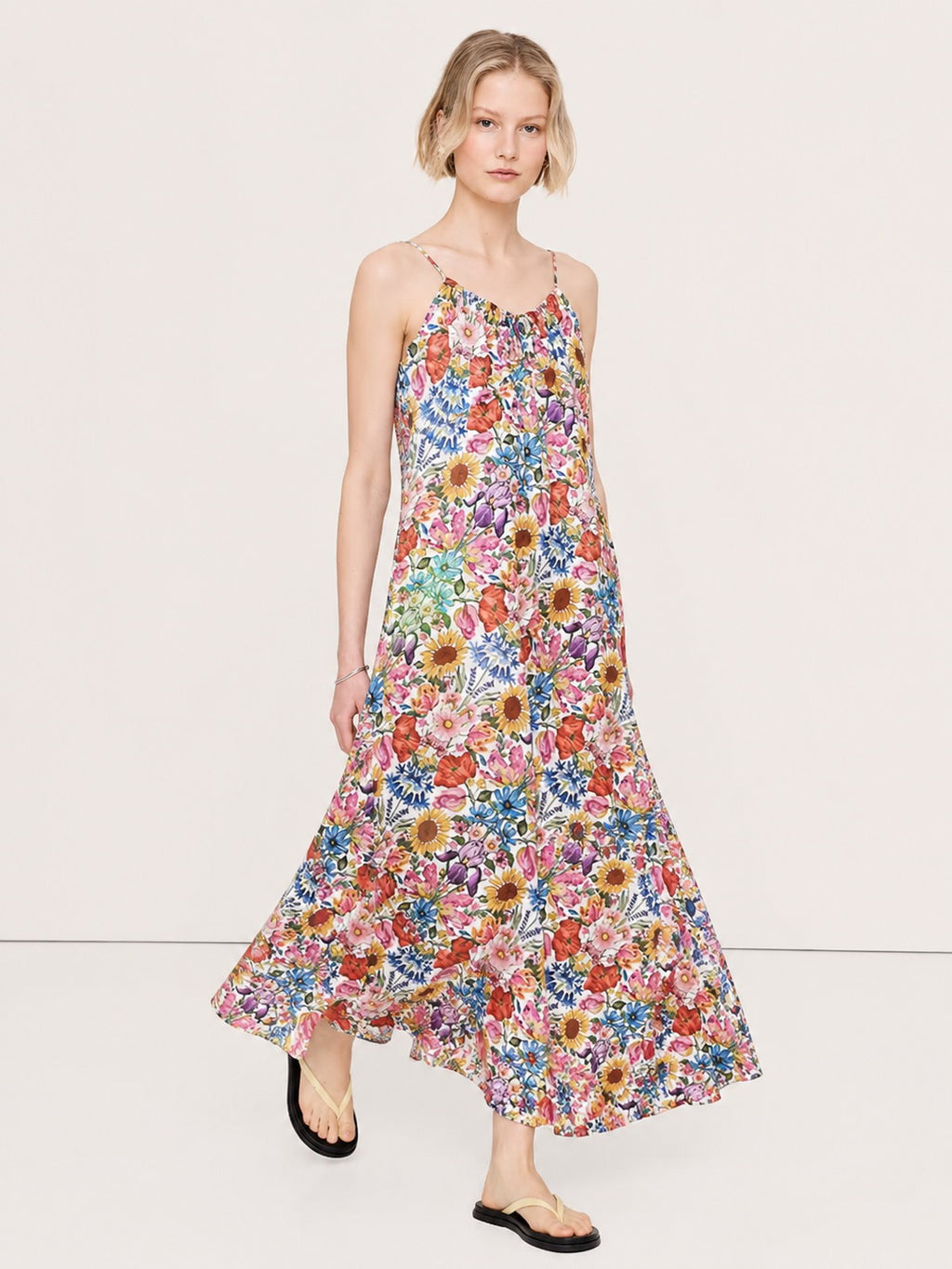 Wildflower Print Cami Maxi Dress