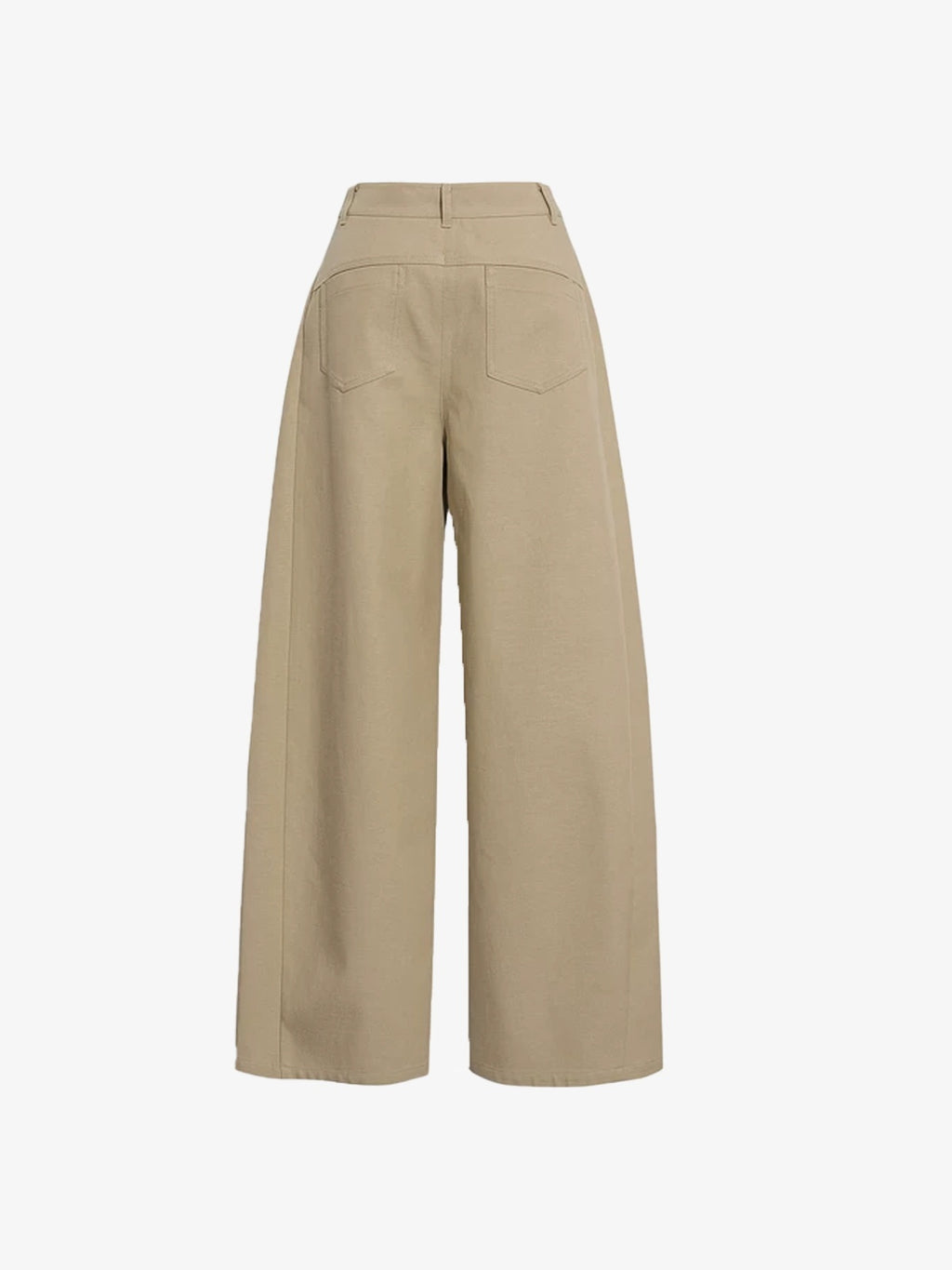 Lyocell Barrel-Leg Trousers