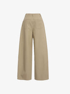 Lyocell Barrel-Leg Trousers