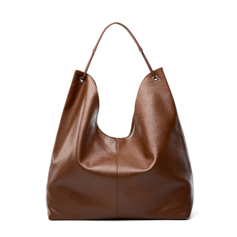 Soft Vegetable-Tanned Cowhide Tote Bag