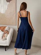 Denim A Line Midi Dress