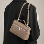 Structured Cowhide Leather Box Bag