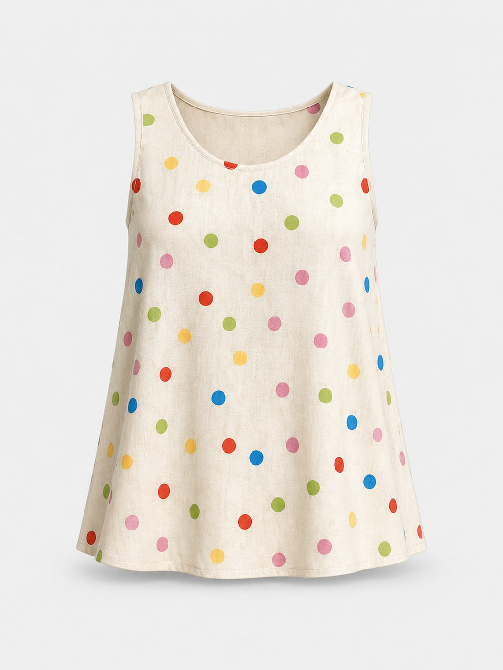 Colorful Polka Dot Linen Set