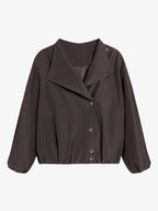 Cropped Jacket & Belted Midi Skirt Set