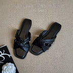 Bailarinas Mary Jane de malla – Zapatos de ballet de imitación de gamuza con brillo