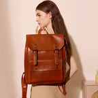 Cowhide Leather Laptop Backpack