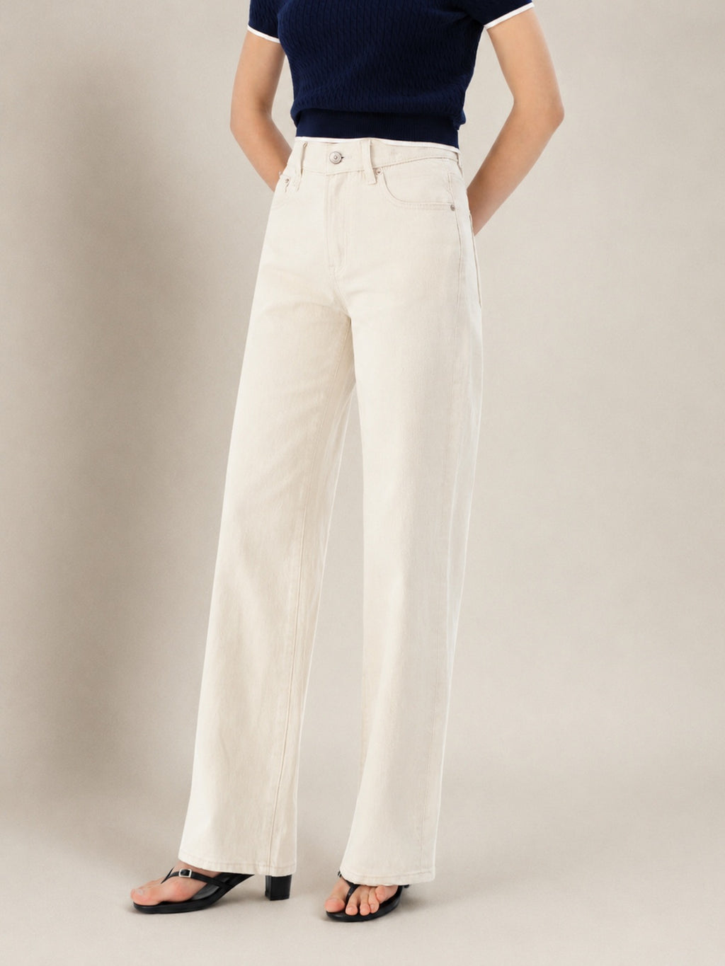 High-Rise Wide-Leg Jeans